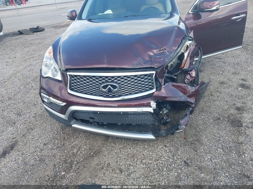 2017 Infiniti Qx50 VIN JN1BJ0RR1HM416511 IAAI salvage auction — FRONT END, Salvage (South Carolina), sold $25 on 2026-07-29 (photo 6)