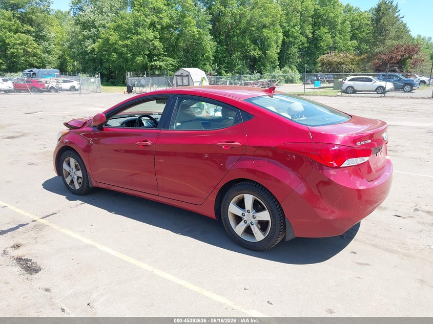 2012 Hyundai Elantra VIN KMHDH4AE1CU461292 IAAI salvage auction — FRONT END, Salvage (Connecticut), sold $450 on 2026-07-09 (photo 3)