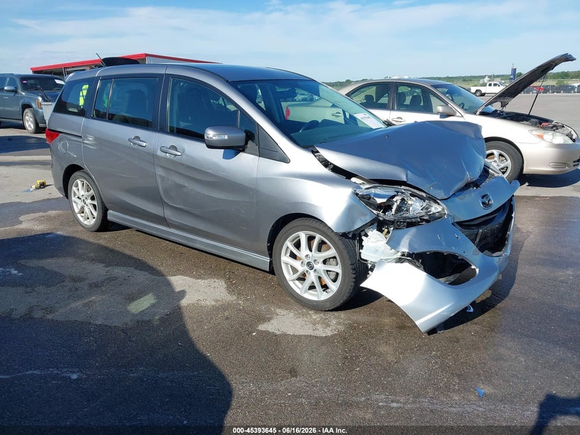 2013 Mazda 5 VIN JM1CW2CL7D0149797 IAAI salvage auction — FRONT END, Certificate Of Title (Nebraska), sold $25 on 2026-07-23 (photo 1)