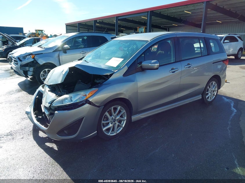 2013 Mazda 5 VIN JM1CW2CL7D0149797 IAAI salvage auction — FRONT END, Certificate Of Title (Nebraska), sold $25 on 2026-07-23 (photo 2)