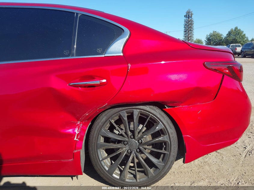 2021 Infiniti Q50 VIN JN1EV7BP5MM700947 IAAI salvage auction — REAR END, Salvage Title, sold $4,250 on 2026-08-21 (photo 6)