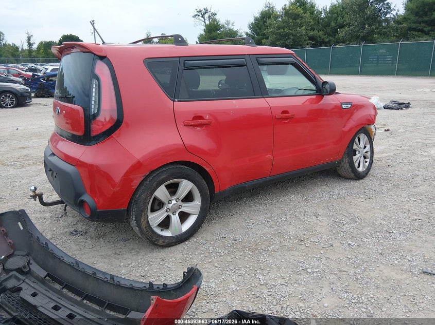 2015 Kia Soul VIN KNDJP3A54F7792083 IAAI salvage auction — FRONT END, Salvage (Idaho), sold $1,150 on 2026-07-20 (photo 4)