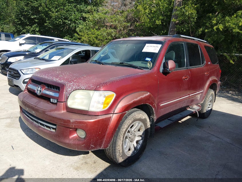 2006 Toyota Sequoia VIN 5TDZT34A56S264386 IAAI salvage auction — NORMAL WEAR, Original (Texas), sold $1,000 on 2026-07-20 (photo 2)