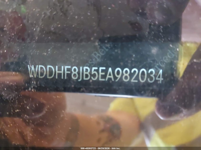 2014 Mercedes-benz E-klasse VIN WDDHF8JB5EA982034 IAAI salvage auction — FRONT END, Clear (Michigan), sold $1,300 on 2026-07-28 (photo 9)