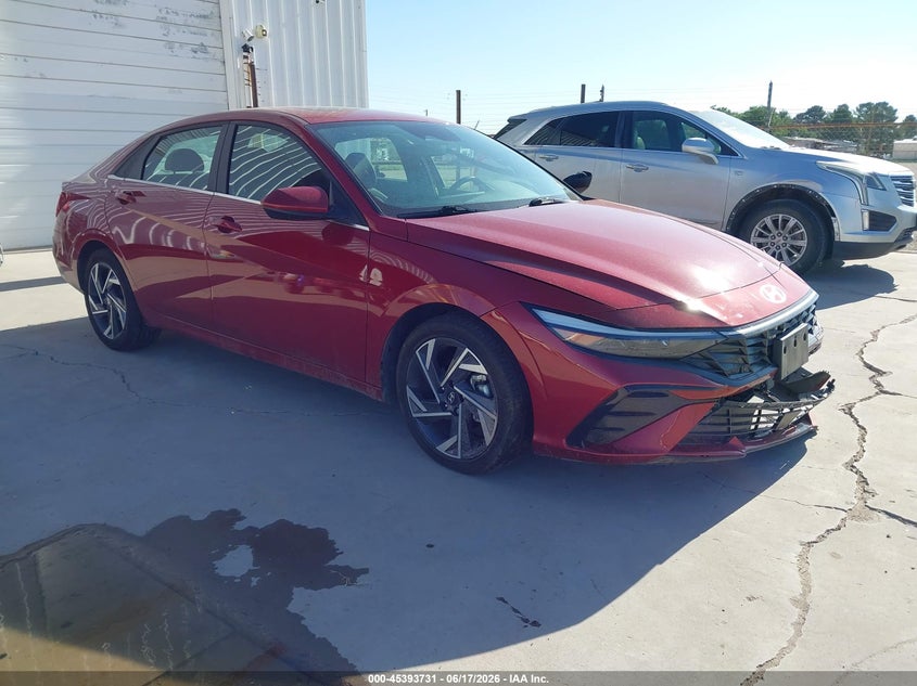 2025 Hyundai Elantra VIN KMHLS4DG0SU930428 IAAI salvage auction — REAR END, Salvage Title, sold $25 on 2026-07-30 (photo 1)