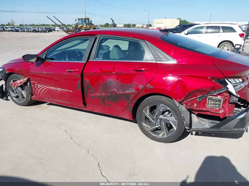 2025 Hyundai Elantra VIN KMHLS4DG0SU930428 IAAI salvage auction — REAR END, Salvage Title, sold $25 on 2026-07-30 (photo 6)