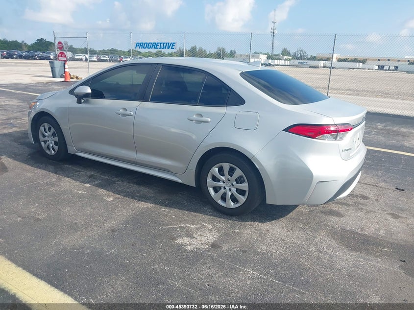 2021 Toyota Corolla VIN 5YFEPMAE0MP251289 IAAI salvage auction — RIGHT REAR, Rebuildable (Florida), sold $5,725 on 2026-07-16 (photo 3)