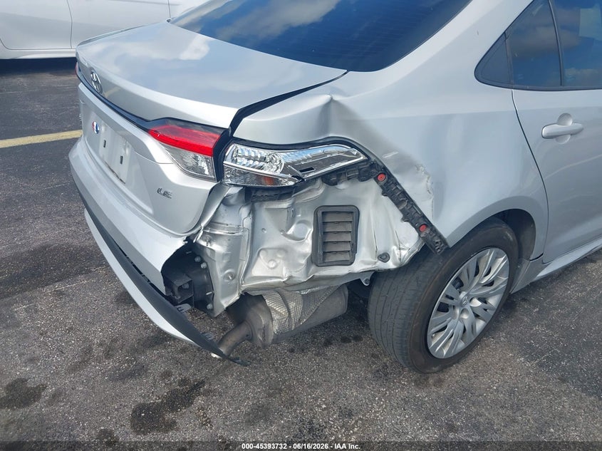 2021 Toyota Corolla VIN 5YFEPMAE0MP251289 IAAI salvage auction — RIGHT REAR, Rebuildable (Florida), sold $5,725 on 2026-07-16 (photo 6)