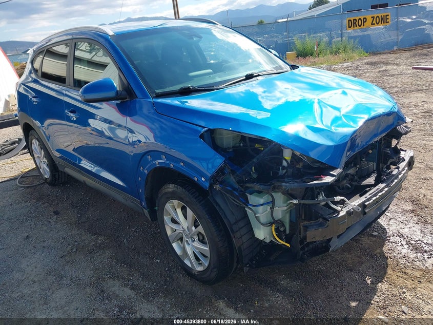 2021 Hyundai Tucson VIN KM8J3CA43MU311530 IAAI salvage auction — FRONT END, Salvage (Idaho), sold $3,200 on 2026-07-12 (photo 1)