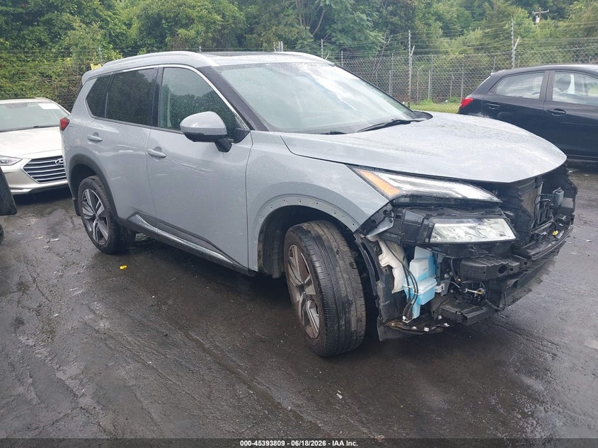 2023 Nissan Rogue VIN JN8BT3DC6PW107474 IAAI salvage auction — FRONT END, Salvage (North Carolina), sold $6,800 on 2026-08-02 (photo 1)