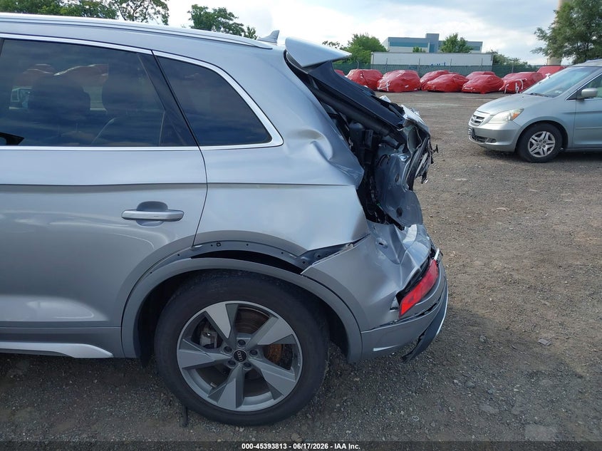 2023 Audi Q5 VIN WA1BBAFY6P2017478 IAAI salvage auction — REAR END, Salvage (Pennsylvania), sold $11,750 on 2026-07-17 (photo 6)
