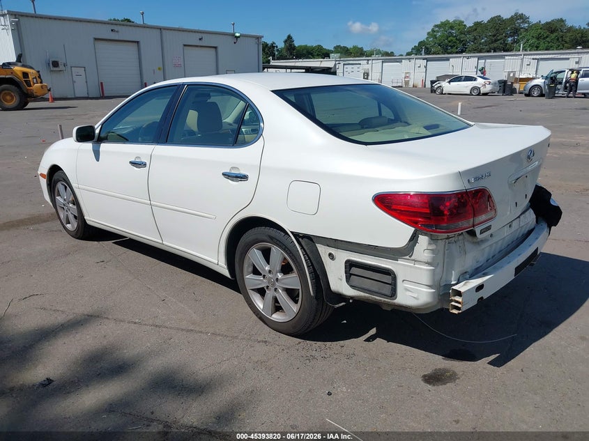 2006 Lexus Es 330 VIN JTHBA30GX65168243 IAAI salvage auction — RIGHT REAR, Mv-907A (New York), sold $625 on 2026-07-14 (photo 3)