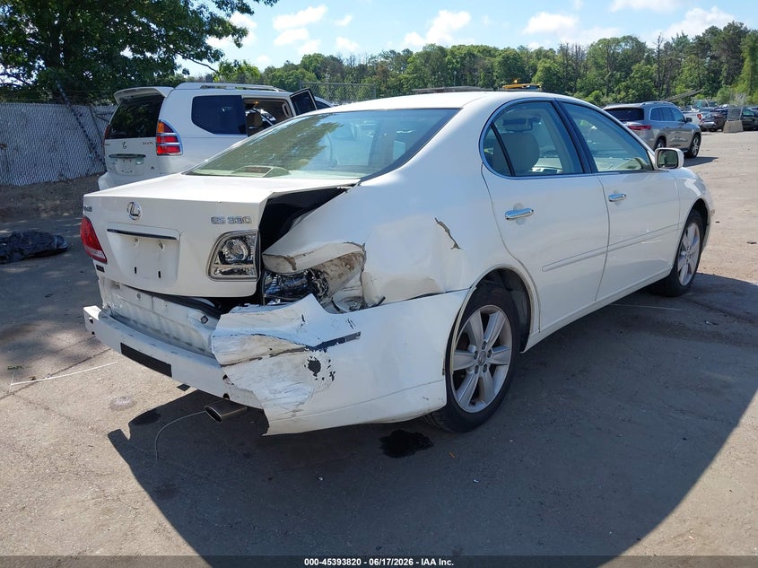 2006 Lexus Es 330 VIN JTHBA30GX65168243 IAAI salvage auction — RIGHT REAR, Mv-907A (New York), sold $625 on 2026-07-14 (photo 6)