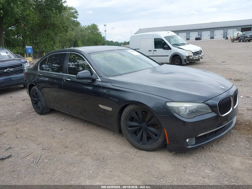2011 BMW 7 series VIN WBAKB4C56BC392823 IAAI salvage auction — FRONT END, Clear (Indiana), sold $750 on 2026-07-29 (photo 1)