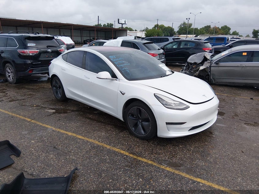 2018 Tesla Model 3 VIN 5YJ3E1EA5JF161906 IAAI salvage auction — REAR END, Original (Texas), sold $3,950 on 2026-07-30 (photo 1)
