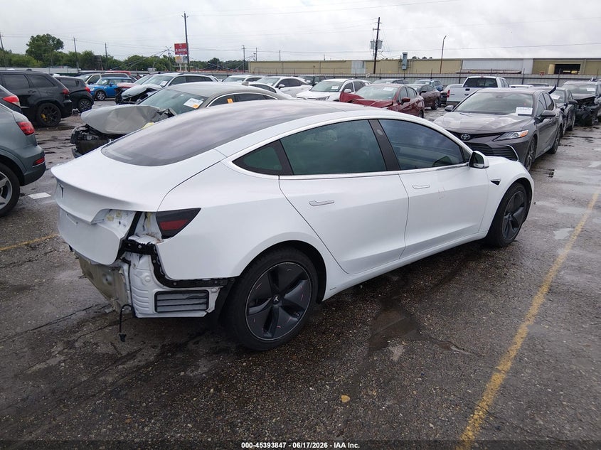 2018 Tesla Model 3 VIN 5YJ3E1EA5JF161906 IAAI salvage auction — REAR END, Original (Texas), sold $3,950 on 2026-07-30 (photo 4)