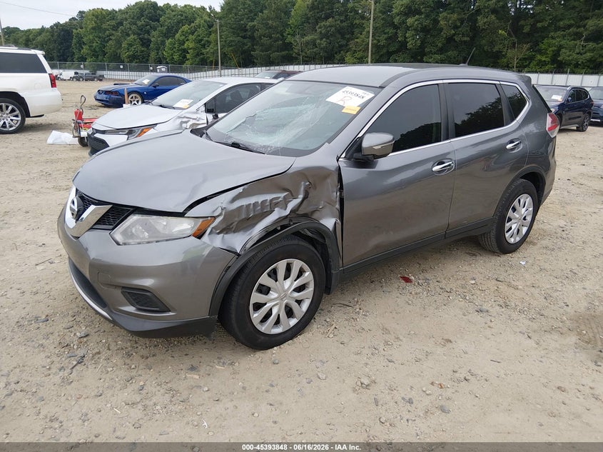 2015 Nissan Rogue VIN KNMAT2MT6FP592306 IAAI salvage auction — FRONT END, Salvage (Georgia), sold $1,900 on 2026-07-16 (photo 2)