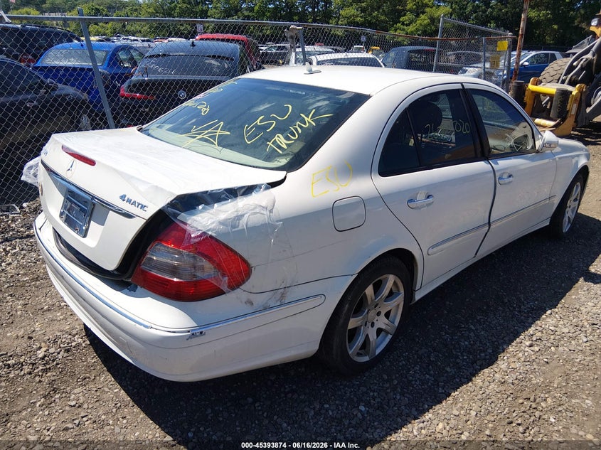 2008 Mercedes-benz E-class VIN WDBUF87X18B245955 IAAI salvage auction — FRONT & REAR, Bill Of Sale (New York), sold $25 on 2026-08-11 (photo 4)