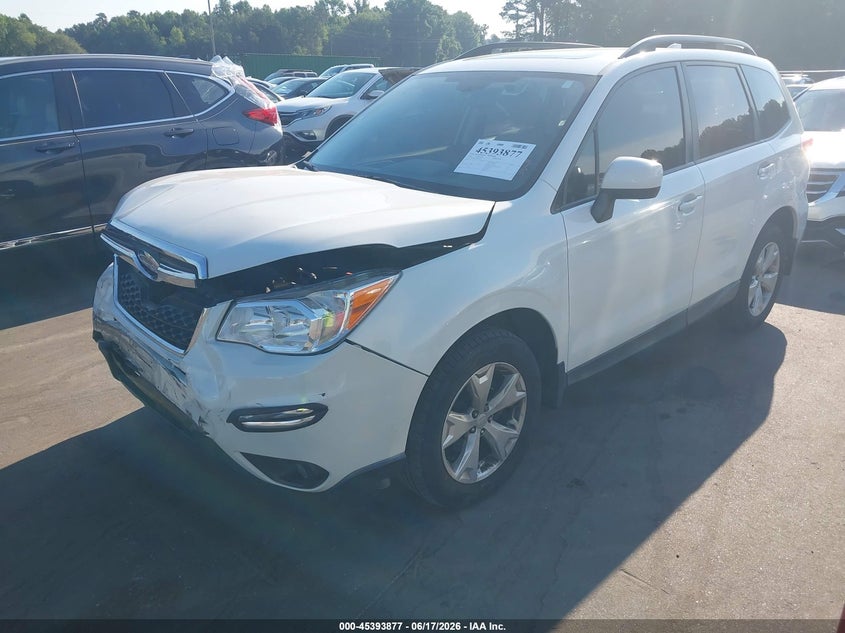 2016 Subaru Forester VIN JF2SJAFC5GH510080 IAAI salvage auction — FRONT END, Salvage (North Carolina), sold $1,900 on 2026-08-02 (photo 2)
