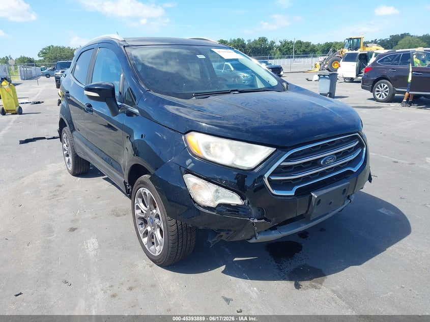 2020 Ford Ecosport VIN MAJ6S3KL1LC358276 IAAI salvage auction — FRONT END, Rebuildable (Florida), sold $650 on 2026-07-13 (photo 1)