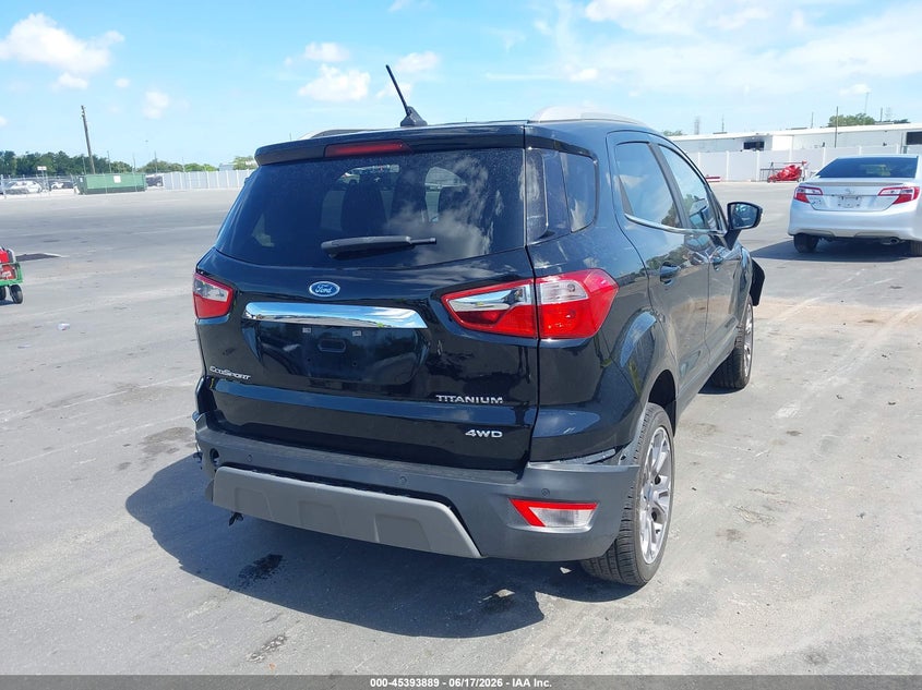 2020 Ford Ecosport VIN MAJ6S3KL1LC358276 IAAI salvage auction — FRONT END, Rebuildable (Florida), sold $650 on 2026-07-13 (photo 4)