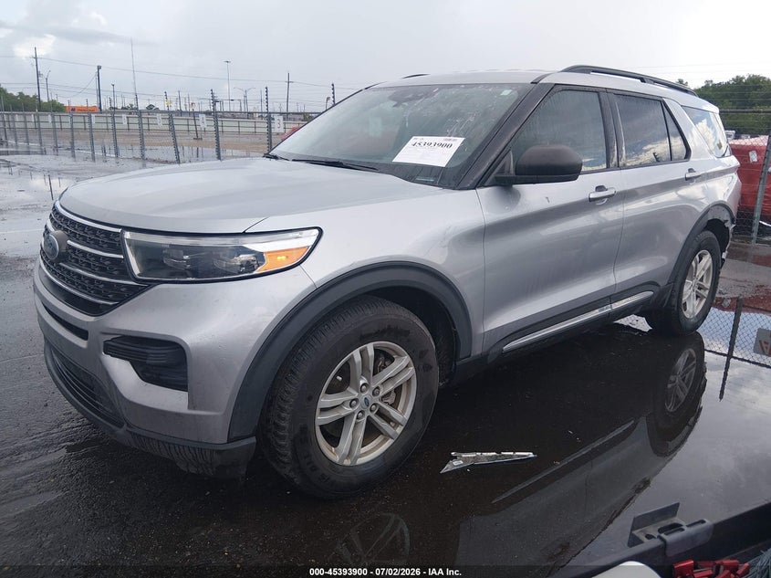 2022 Ford Explorer VIN 1FMSK7DH6NGA15768 IAAI salvage auction — REAR END, Salvage (Louisiana), sold $7,150 on 2026-07-29 (photo 2)