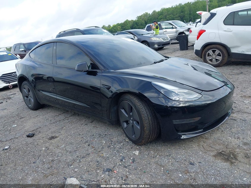 2022 Tesla Model 3 VIN 5YJ3E1EA3NF330620 IAAI salvage auction — LEFT FRONT, Salvage (Georgia), sold $5,800 on 2026-07-19 (photo 1)