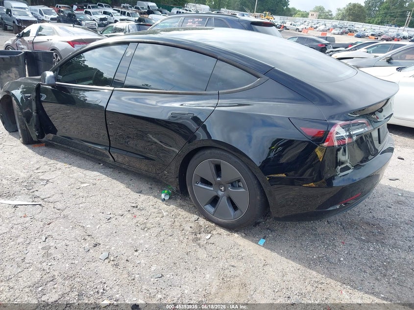 2022 Tesla Model 3 VIN 5YJ3E1EA3NF330620 IAAI salvage auction — LEFT FRONT, Salvage (Georgia), sold $5,800 on 2026-07-19 (photo 3)