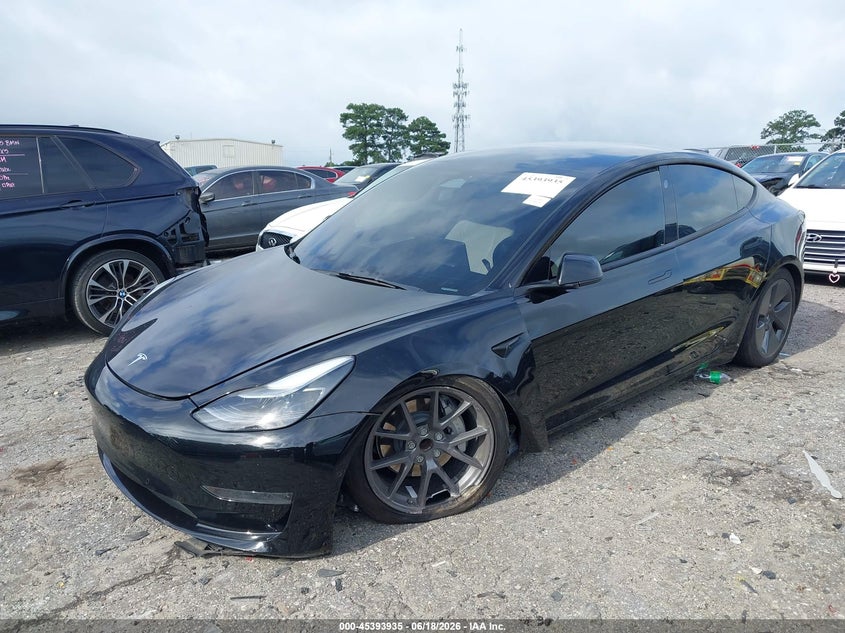 2022 Tesla Model 3 VIN 5YJ3E1EA3NF330620 IAAI salvage auction — LEFT FRONT, Salvage (Georgia), sold $5,800 on 2026-07-19 (photo 6)