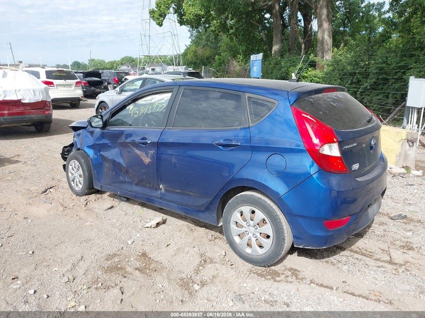 2015 Hyundai Accent VIN KMHCT5AE2FU228378 IAAI salvage auction — FRONT END, Clear (Indiana), sold $300 on 2026-07-29 (photo 3)