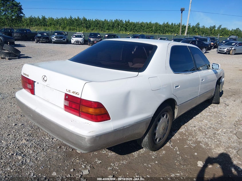 1996 Lexus Ls 400 VIN JT8BH22F6T0061161 IAAI salvage auction — LEFT SIDE, Salvage (Pennsylvania), sold $425 on 2026-07-08 (photo 4)