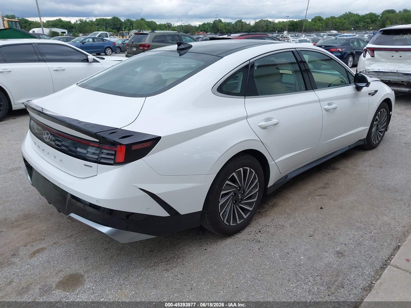 2025 Hyundai Sonata VIN KMHL54JJ9SA105383 IAAI salvage auction — FRONT END, Salvage (Illinois), sold $12,200 on 2026-07-21 (photo 4)