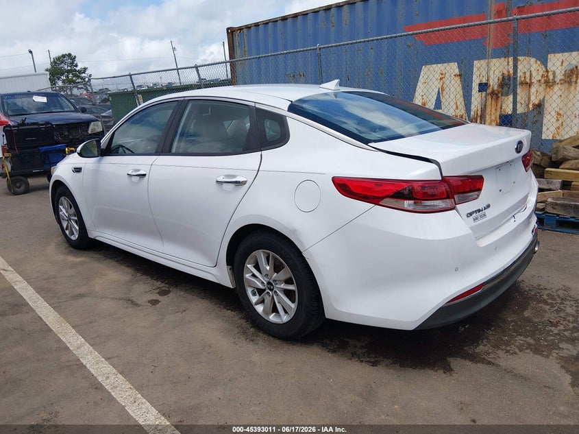 2018 Kia Optima VIN 5XXGT4L32JG184828 IAAI salvage auction — REAR END, Salvage (Mississippi), sold $2,450 on 2026-07-16 (photo 3)