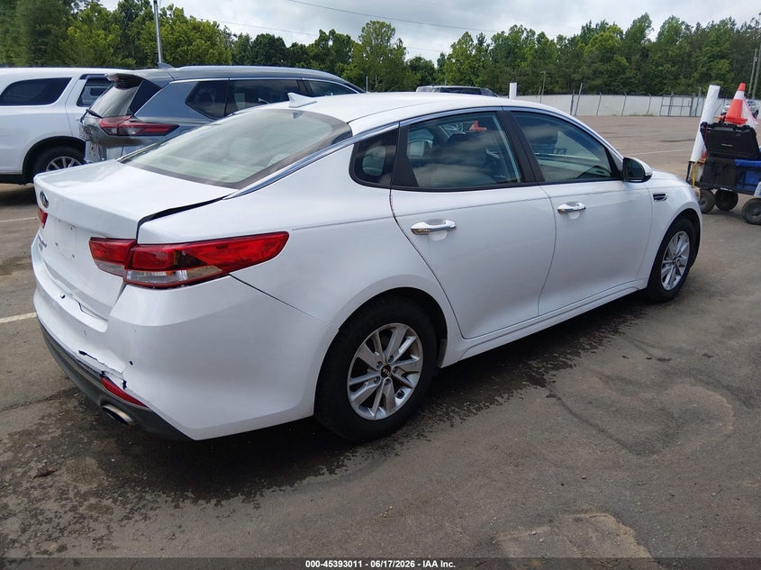 2018 Kia Optima VIN 5XXGT4L32JG184828 IAAI salvage auction — REAR END, Salvage (Mississippi), sold $2,450 on 2026-07-16 (photo 4)
