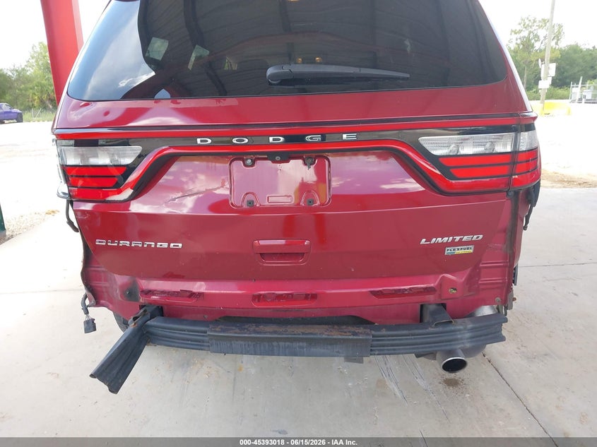 2014 Dodge Durango VIN 1C4RDHDG8EC560310 IAAI salvage auction — REAR END, Salvage Title, sold $1,250 on 2026-08-23 (photo 6)