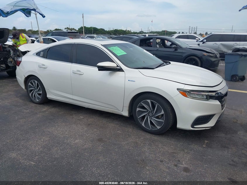 2019 Honda Insight VIN 19XZE4F92KE018600 IAAI salvage auction — REAR END, Rebuildable (Florida), sold $3,250 on 2026-07-10 (photo 1)