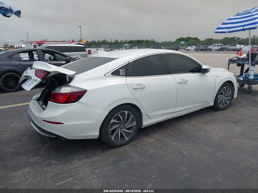 2019 Honda Insight VIN 19XZE4F92KE018600 IAAI salvage auction — REAR END, Rebuildable (Florida), sold $3,250 on 2026-07-10 (photo 4)