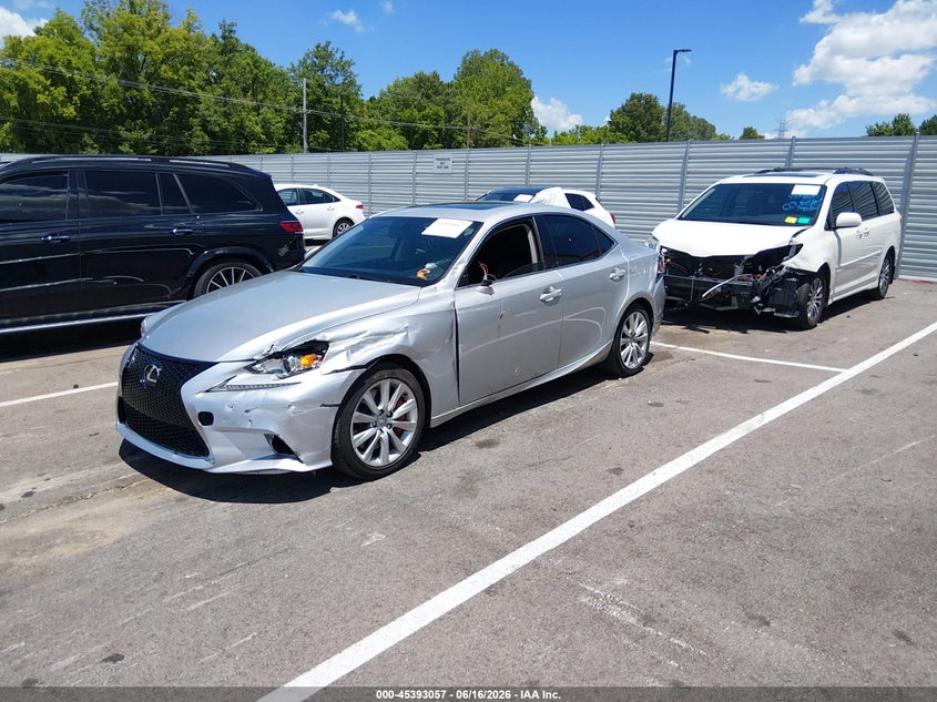 2016 Lexus Is VIN JTHBA1D22G5017692 IAAI salvage auction — SIDE, Clear (Tennessee), sold $4,850 on 2026-07-05 (photo 2)