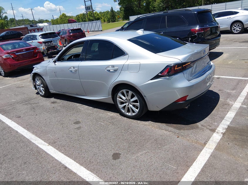 2016 Lexus Is VIN JTHBA1D22G5017692 IAAI salvage auction — SIDE, Clear (Tennessee), sold $4,850 on 2026-07-05 (photo 3)