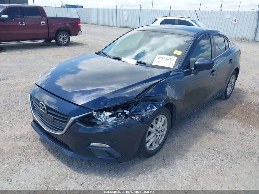 2016 Mazda 3 VIN 3MZBM1U79GM249721 IAAI salvage auction — FRONT END, Salvage (Texas), sold $1,550 on 2026-07-09 (photo 2)