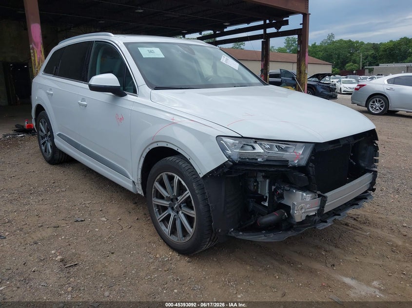 2019 Audi Q7 VIN WA1LHAF70KD014566 IAAI salvage auction — FRONT END, Rebuildable (Florida), sold $15,450 on 2026-07-07 (photo 1)