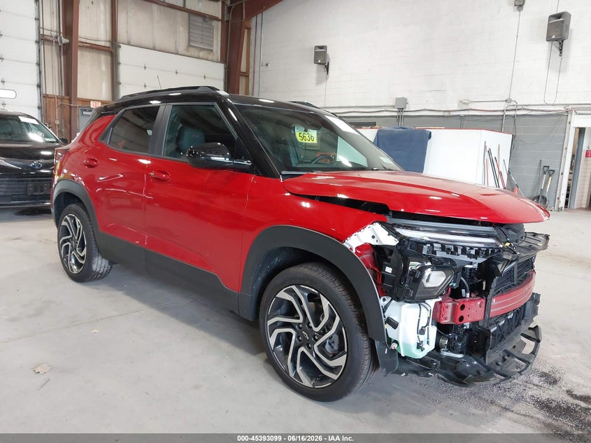 2026 Chevrolet Trailblazer VIN KL79MUSL3TB037382 IAAI salvage auction — FRONT END, Mv-907A (New York), sold $1,450 on 2026-07-29 (photo 1)
