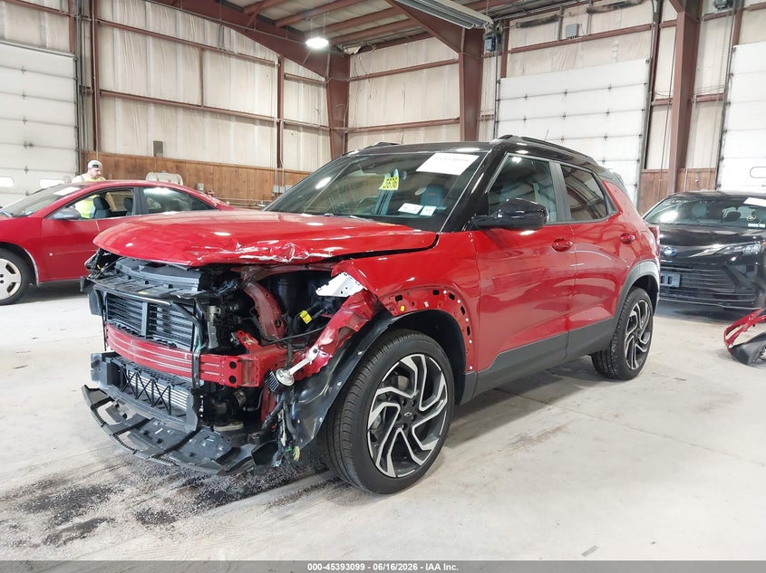 2026 Chevrolet Trailblazer VIN KL79MUSL3TB037382 IAAI salvage auction — FRONT END, Mv-907A (New York), sold $1,450 on 2026-07-29 (photo 2)