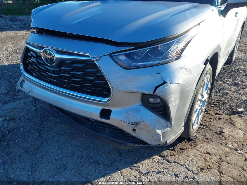 2022 Toyota Highlander VIN 5TDDZRBH6NS165540 IAAI salvage auction — FRONT END, Salvage (Pennsylvania), sold $14,050 on 2026-07-24 (photo 6)