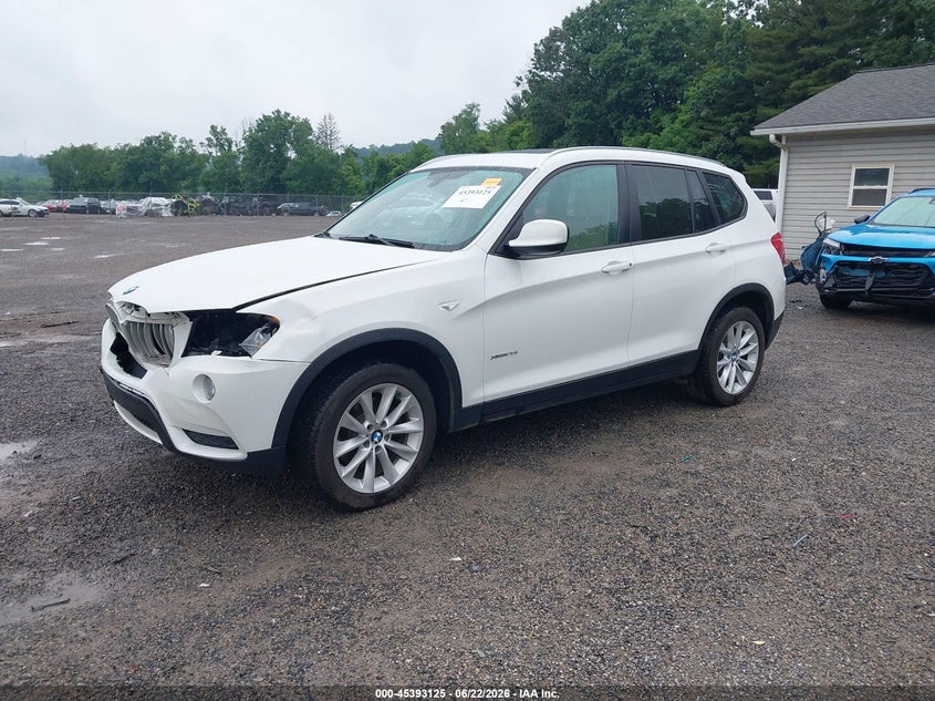 2014 BMW X3 VIN 5UXWX9C50E0D22924 IAAI salvage auction — FRONT END, Salvage Title, sold $825 on 2026-07-20 (photo 2)