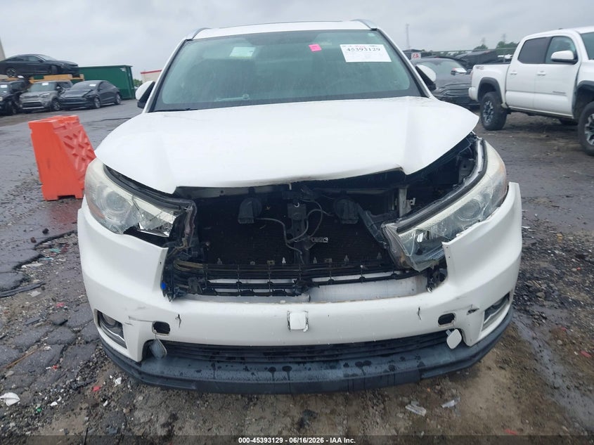 2015 Toyota Highlander VIN 5TDYKRFH6FS054424 IAAI salvage auction — FRONT END, Salvage (Georgia), sold $7,425 on 2026-07-29 (photo 6)
