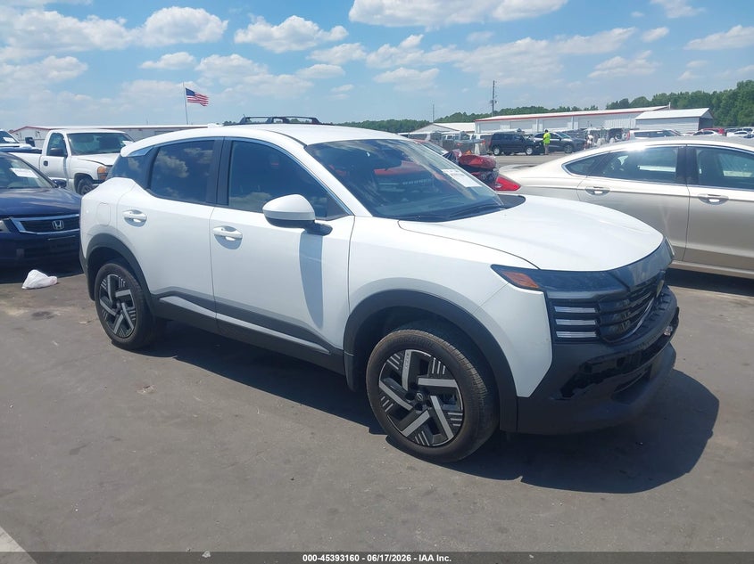 2025 Nissan Kicks VIN 3N8AP6CA8SL394901 IAAI salvage auction — FRONT END, Salvage Title, sold $7,400 on 2026-07-23 (photo 1)