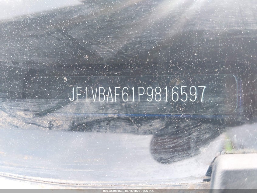 2023 Subaru Wrx VIN JF1VBAF61P9816597 IAAI salvage auction — FRONT END, Salvage (Texas), sold $7,000 on 2026-07-19 (photo 9)