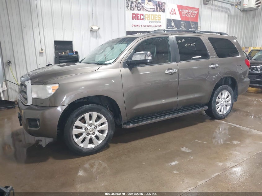 2012 Toyota Sequoia VIN 5TDDW5G13CS070492 IAAI salvage auction — RIGHT SIDE, Salvage (North Dakota), sold $5,250 on 2026-07-24 (photo 2)