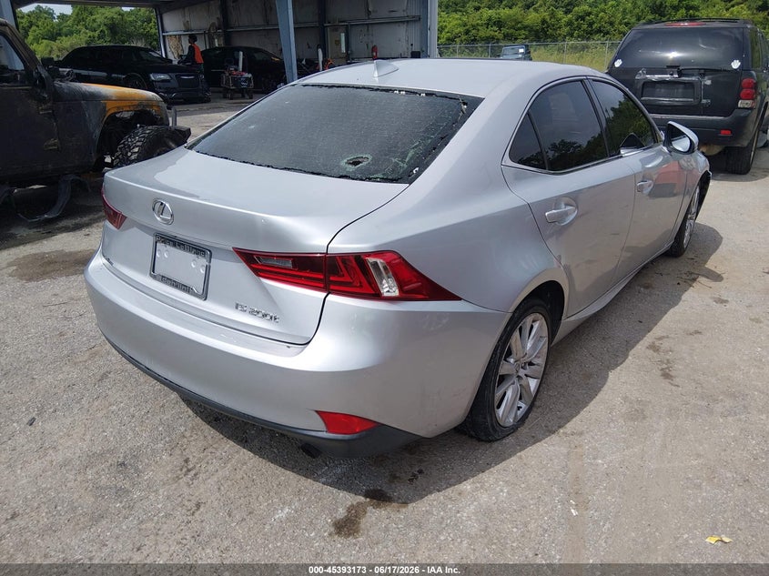 2016 Lexus Is VIN JTHBA1D20G5007517 IAAI salvage auction — FRONT & REAR, Salvage (Louisiana), sold $25 on 2026-07-28 (photo 4)